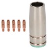 1 Shroud & 5 x 0.6mm Round Contact Tips MIG