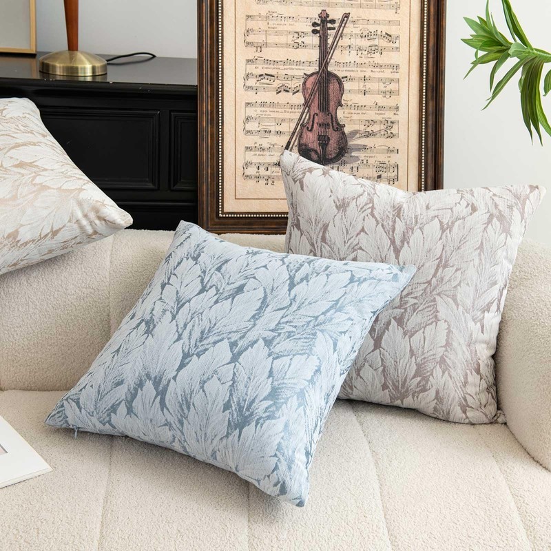 WACOMECO Floral Throw Pillow Covers, Pack of 2 Accent Decorative