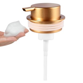 Upgrade Your Soap Dispenser with LALA DOLCE Rust-Proof Gold Plastic Pump Replacement - Wide Mouth Dispensers (Gold, Foam Pump)