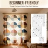 3 Set Drunkards Path Quilting Templates,Acrylic Rulers with 1/4" Seam