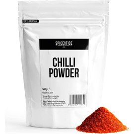 Spicentice Premium Chilli Powder 500g - 100% Natural - Additive & GMO Free - Packed in UK, in a BRCGS accredited Grade AA Site