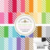 Doodlebug Petite Prints Double-Sided Paper Pad 6"X6" 24/Pkg-Candy Stripe-Sprinkles