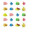 OAOSDH 20 Pezzi di Plastica Piccoli Pesci, Modelli di Pesce