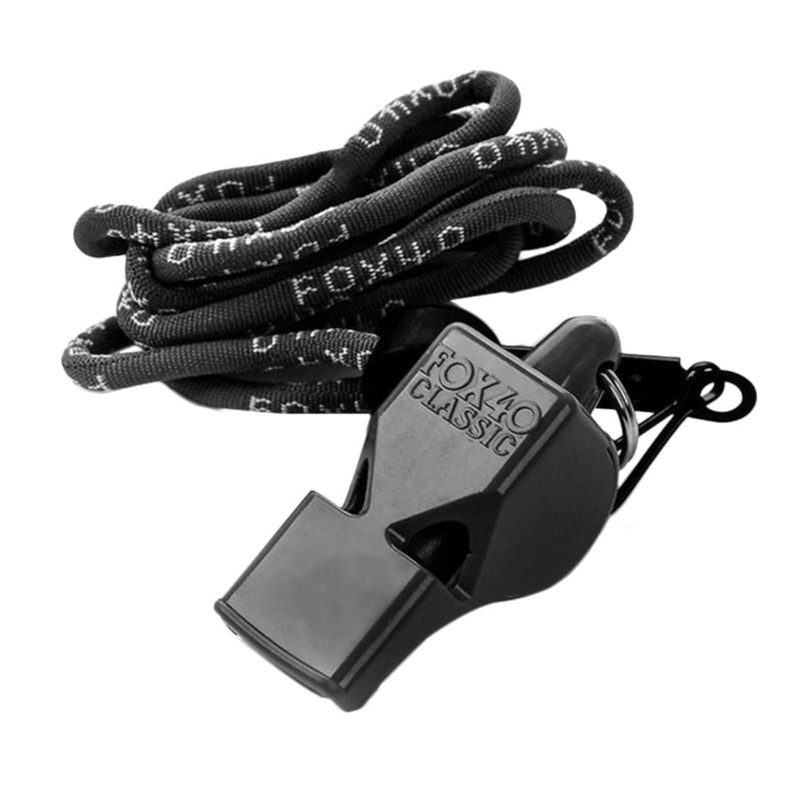 Fox 40 Classic Pealess Whistle with Lanyard - Orange