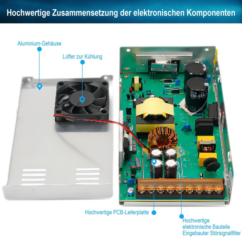 BOSYTRO 48V 12.5A 600W Switching Power Supply, 48V Universal Regulated