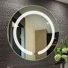 Gdrasuya10 20 Round LED Mirror, LED Light Bathroom Wall Mount