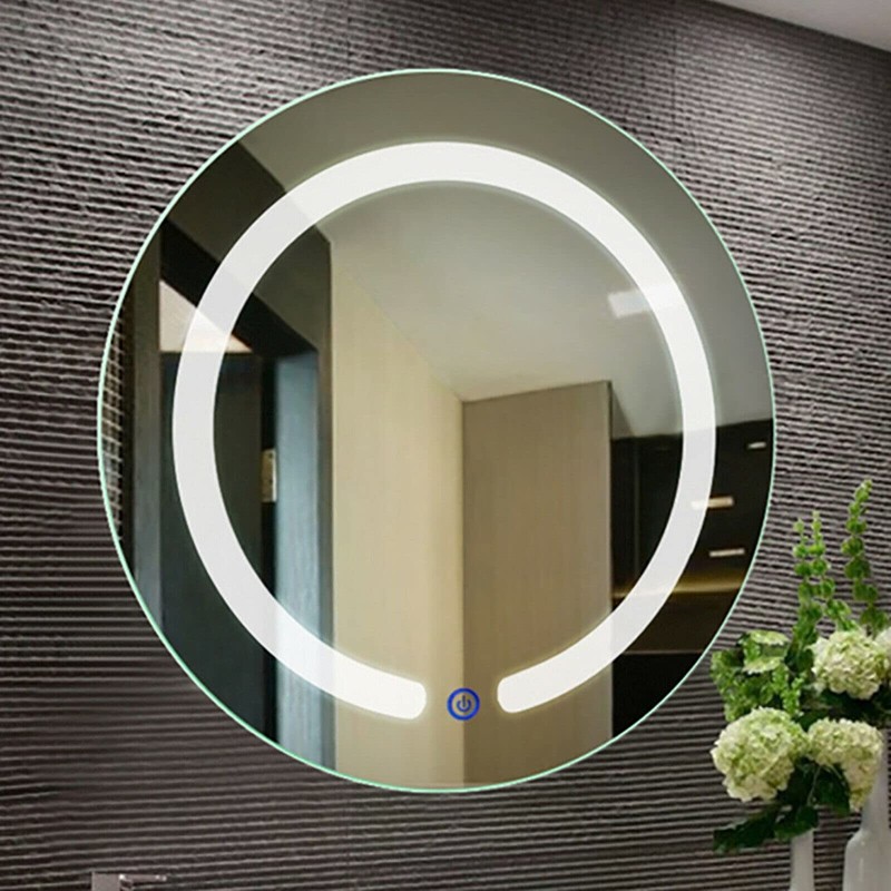 Gdrasuya10 20 Round LED Mirror, LED Light Bathroom Wall Mount