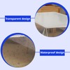 140×180cm Transparent Dining Table Cover, Clear Table Protector, Oil and