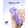 RAPIQUE - mouse inalámbrico Bluetooth, morado, 1600 DPI, larga vida