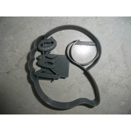 AJT NUMBER 2 WITH WORD ON SIDE DETAILED COOKIE CUTTER MADE IN USA PR5042