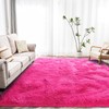 Awaytail Fluffy Area Rug 9x12 Living Room, Hot Pink Rugs