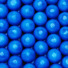 Gumballs for Gumball Machine Refill - 1 Inch Blueberry Flavored Bubble Gum - Blue Double Bubble Chewing Gum For Kids - Bulk 1.7 Lb