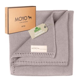 MOYO Baby Blanket Wild Dandelion I 75 x 100 cm I Breathable Cuddly Blanket Made of 100% GOTS Organic Cotton I Soft Baby Duvet for Boys and Girls I Cotton Blanket Birth