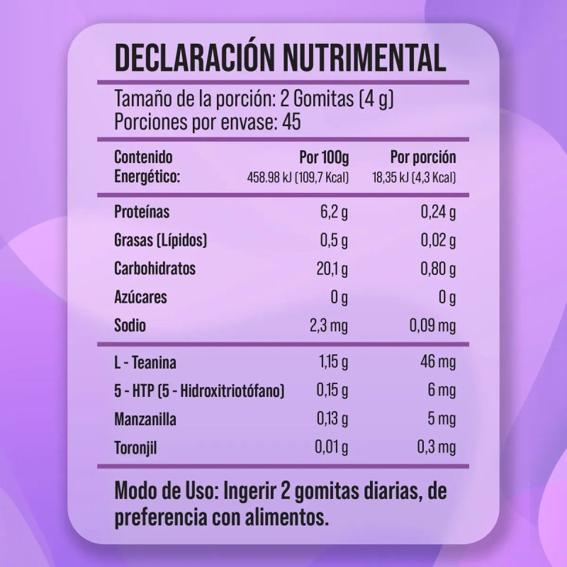 Gomitas Avant Sleep Dormir Teanina Toronjil 90g Tlali