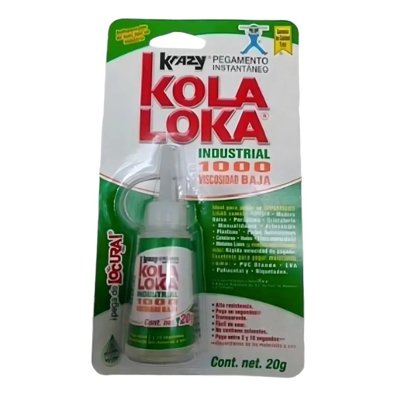 Pegamento Líquido Kola Loka Industrial KL-D 20 g para PVC
