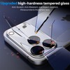 SPARIN 3 pieces camera protection for 9H tempered glass, camera
