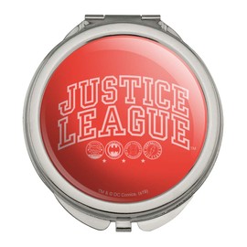 Justice League Athletic Logo Compact Travel Purse Handbag Makeup Mirror