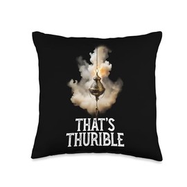 Thurible Traditional Latin Mass Catholic Throw Pillow