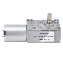MUNEFE Gear Motor, JSX40 370 Self Locking DC 12V 200RPM Speed Reduce Electric Reducer Engine