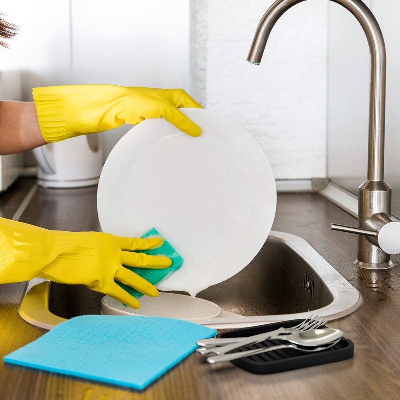 ZAPPOWARE Silicone sponge holder -soap tray - 5.9" X 4.33"