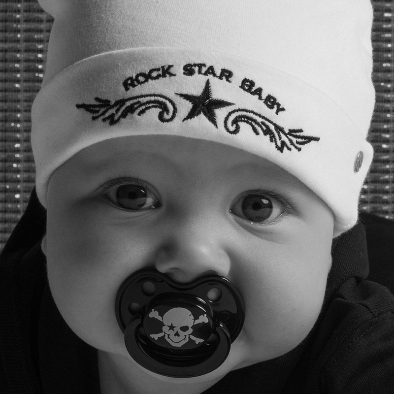 Baby Nova Rockstar Baby Pacifier DX Heart & Wings S