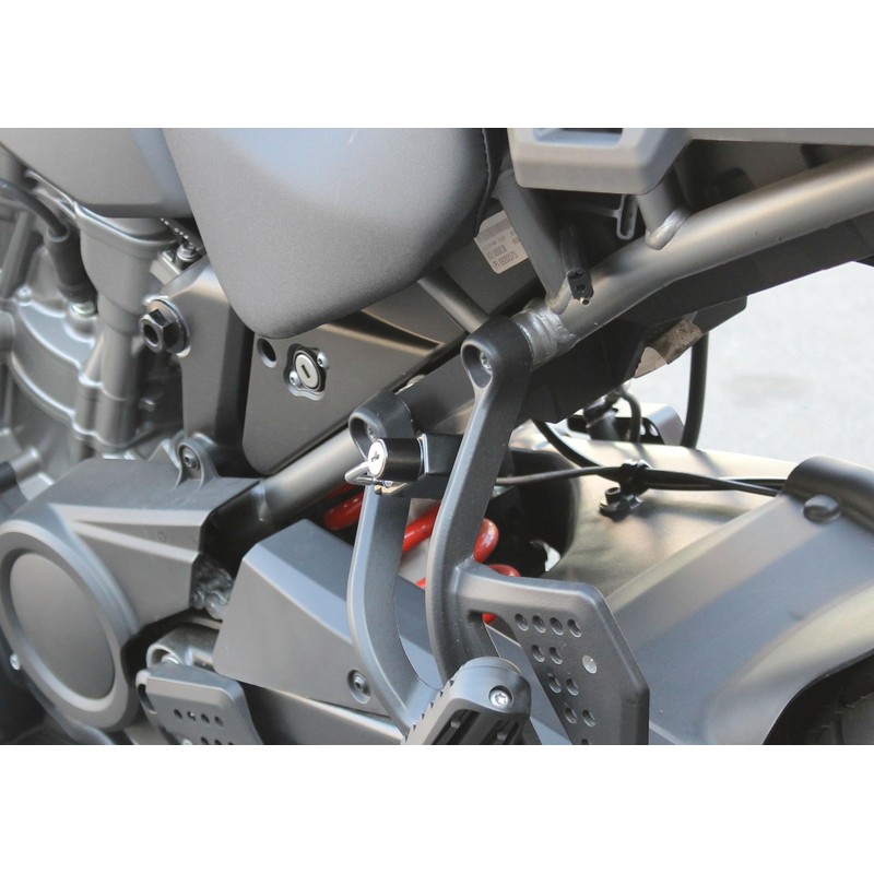 Kijima HD-05153 Motorcycle Helmet Lock Holder, Black, Pan America 1250,