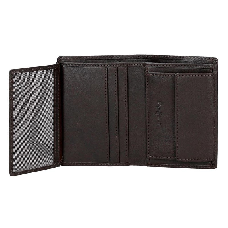 Pepe Jeans Chief Men's Travel Accessory, black, upright portfolio