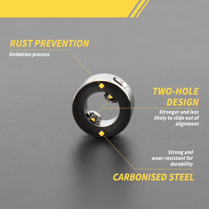 8Pcs Drill Bit Depth Stop Collar Ring 3-10 mm Locator