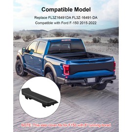 Running Board-Step Pad Grip Cover Fit for Ford F-150 F-250 F-350 2015-2022 Expedition 2019-2023 Replace FL3Z-16491-DA, Left Driver Side 2pcs
