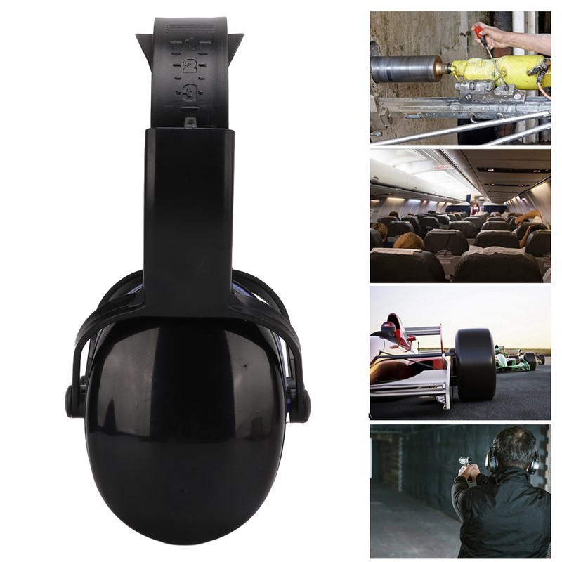 Hearing Protection Ear Muffs 24dB NRR Safety Black Blue Noise