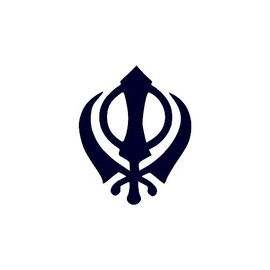 Khanda Semi Permanent Tattoo Waterproof Lasts 1-2 weeks Sikh symbol
