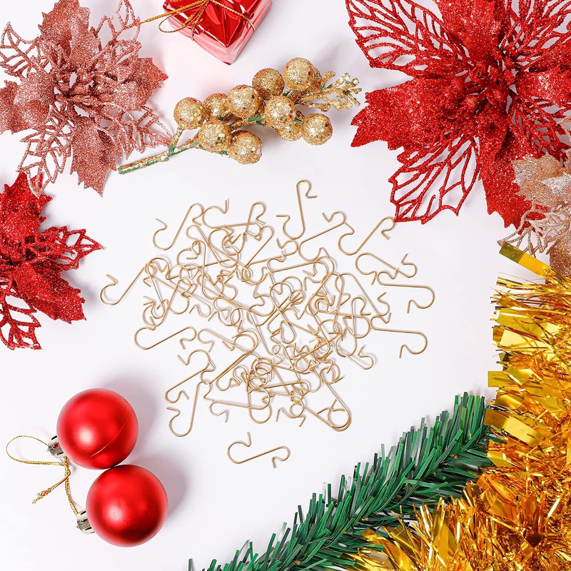 Bauble Hangers for Christmas Tree, Pack of 120 Small S-shaped