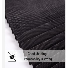 Adhesive Pleated Window Blinds for Light Control and Privacy – No-Drill Roman Shades for Home Windows and Doors