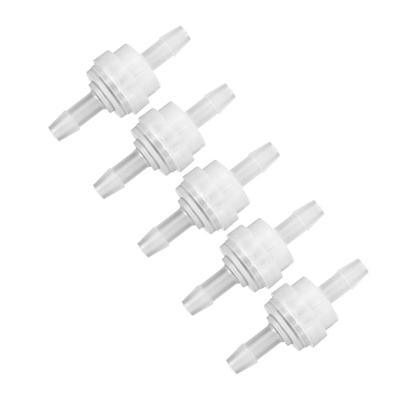 Spacnana 5PCS Plastic Check Valve, Non Return One Way Valve