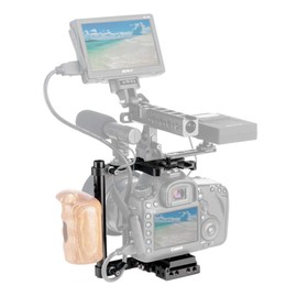 NICEYRIG Universal DSLR Camera Cage with Quick Release Base Plate for Canon 5D4 5D3 5D2 6D2 6D 7D 80D Nikon D850 D810 D810A D800E D800 D750 D700