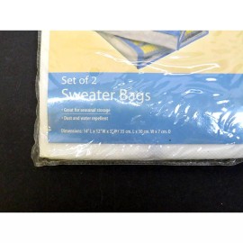 Maiinstays Set Of Two Sweater Bags 1467718  Mainstays Home 14" X 12 " X 3"