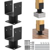 4"x 4" Concrete Post Base, 2Pcs Stainless Steel Adjustable Post