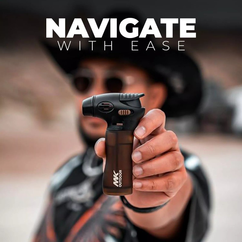MK Maverick Hue Torch Lighter – Refillable, Flame Lock, Lighters