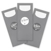 itenga 24 x Cutlery Bags Grey "Schön dass du da