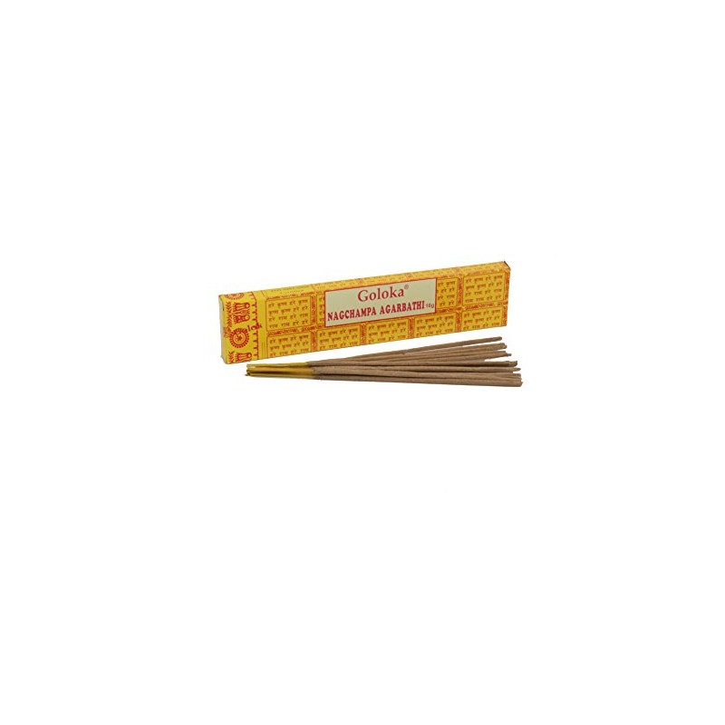 Nag Champa Goloka Incense Sticks, 16 g, Yellow