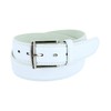 CTM® Men's Basic Belt, Xlarge, White