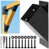 WOWACE 2pcs 45 Degree Angle Support Brackets, 4x4 (Actual 3.5''x3.5'')