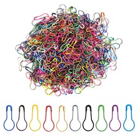 Erewa 500Pcs Mixed Colors Bulb Pins 0.8" Gourd Safety Pin Metal Calabash Pins Clothing Tag Pins for Craft Project, Home Accessories