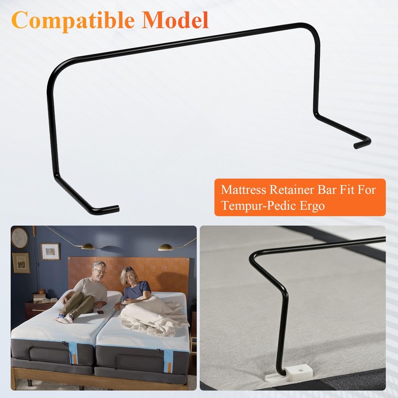 Mattress Retainer Bar Model 6300340/63003340 Fit for Tempur-Pedic Ergo,1 Pc