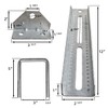A.A 12" Galvanized Swivel Top Bunk Bracket Kit with Hardware