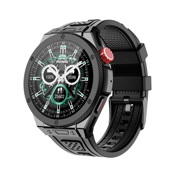 AIWR Cynex Smartwatch GPS, 5ATM Waterproof, 1.43” AMOLED, 3A ENC