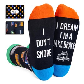 Zmart Cool Truck Driver Gifts for Men - Trucking Gifts for Men Women, Gifts for Truck Guys Owners, Funny Novelty Men Women Truck Socks Stocking Stuffers