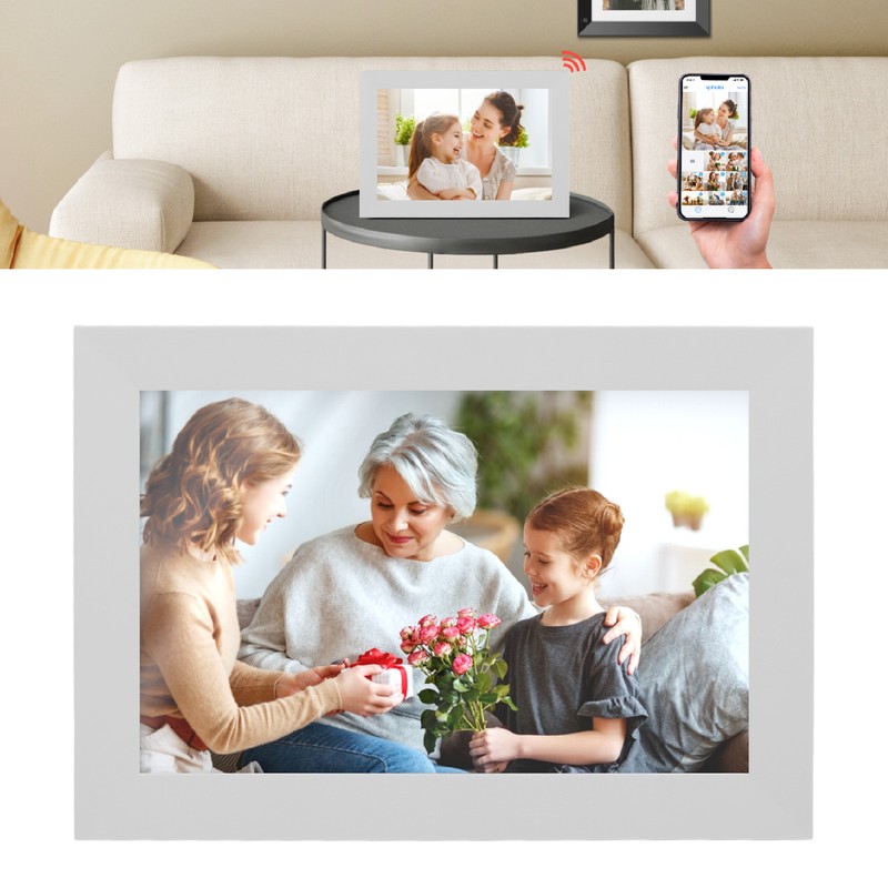 WiFi Digital Picture Frame 10.1 Inch 1280x800 Touch Screen Smart