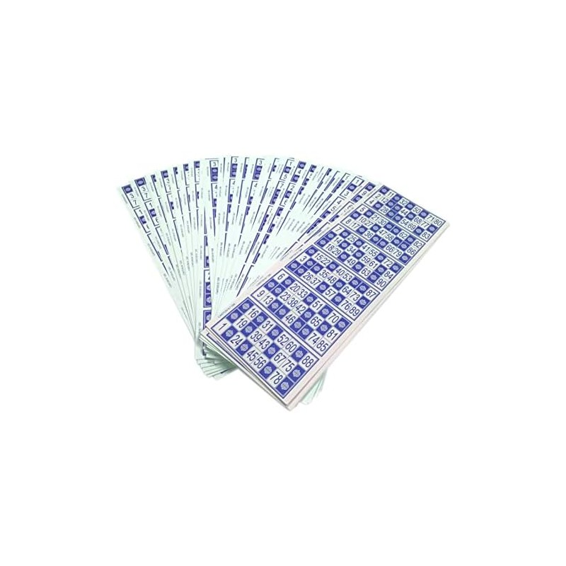 Genérico 600 Cartones para Bingo Tradicional De 90 Bolas (Azul)