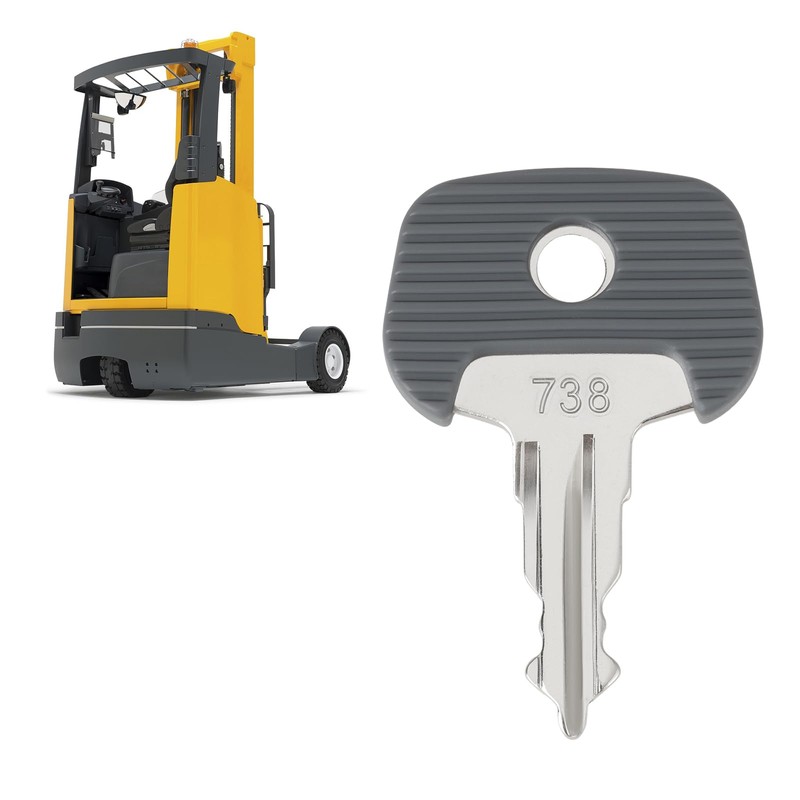 EMSea 2Pcs Forklift Ignition Key 738 Compatible with Jungheinrich Compatible